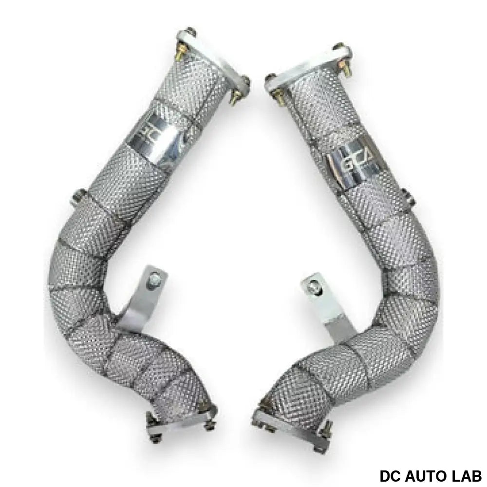 2008-2012 Audi S5 Downpipes | B8 S5 Coupe - Yes Heat Shield / Racing Downpipe (No Cat) - Auto Parts