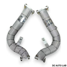 Load image into Gallery viewer, 2008-2012 Audi S5 Downpipes | B8 S5 Coupe - Yes Heat Shield / Racing Downpipe (No Cat) - Auto Parts