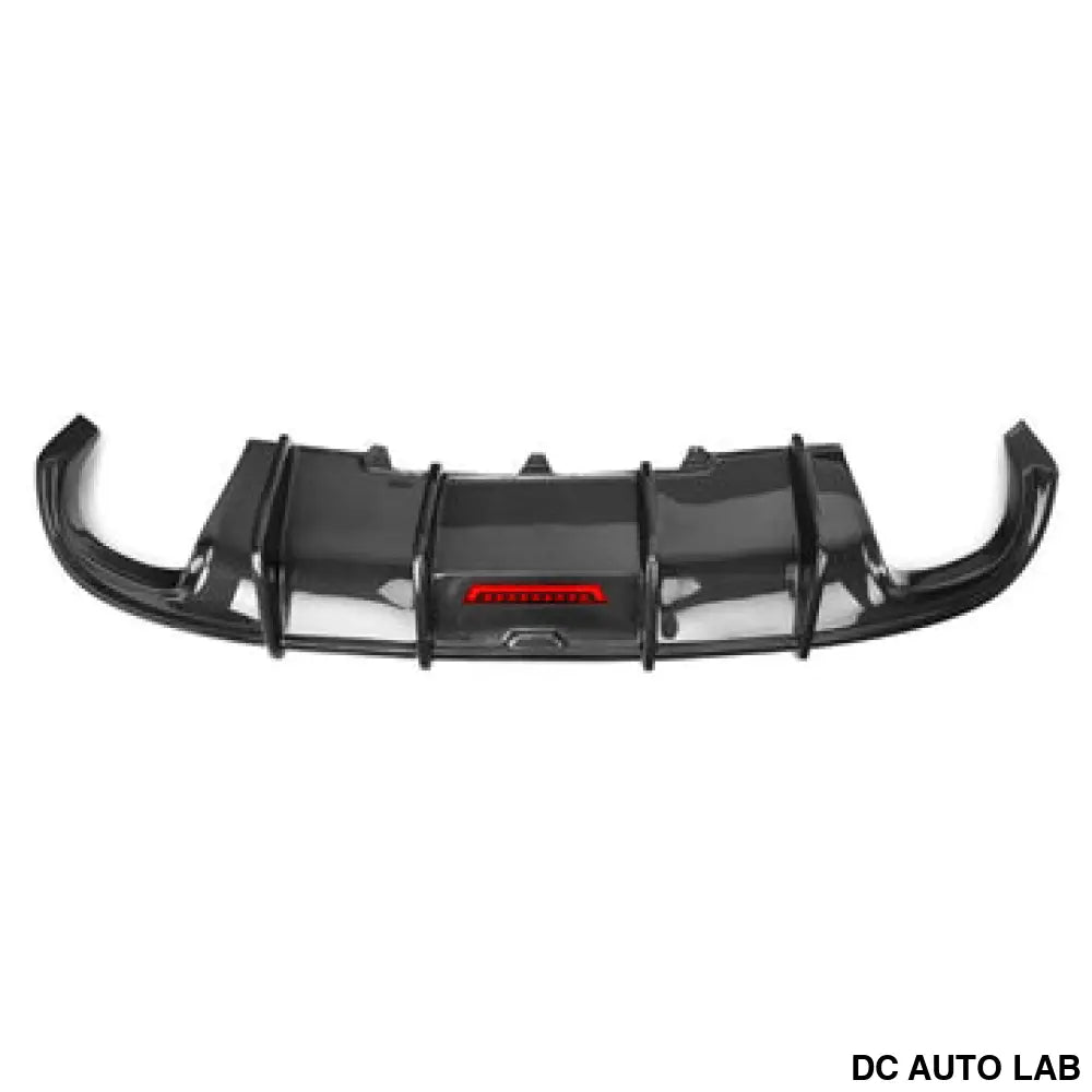 2009-2012 Audi A4/S4 Carbon Fiber Diffuser with LED Brake Light | B8 A4/S4 - Auto Parts