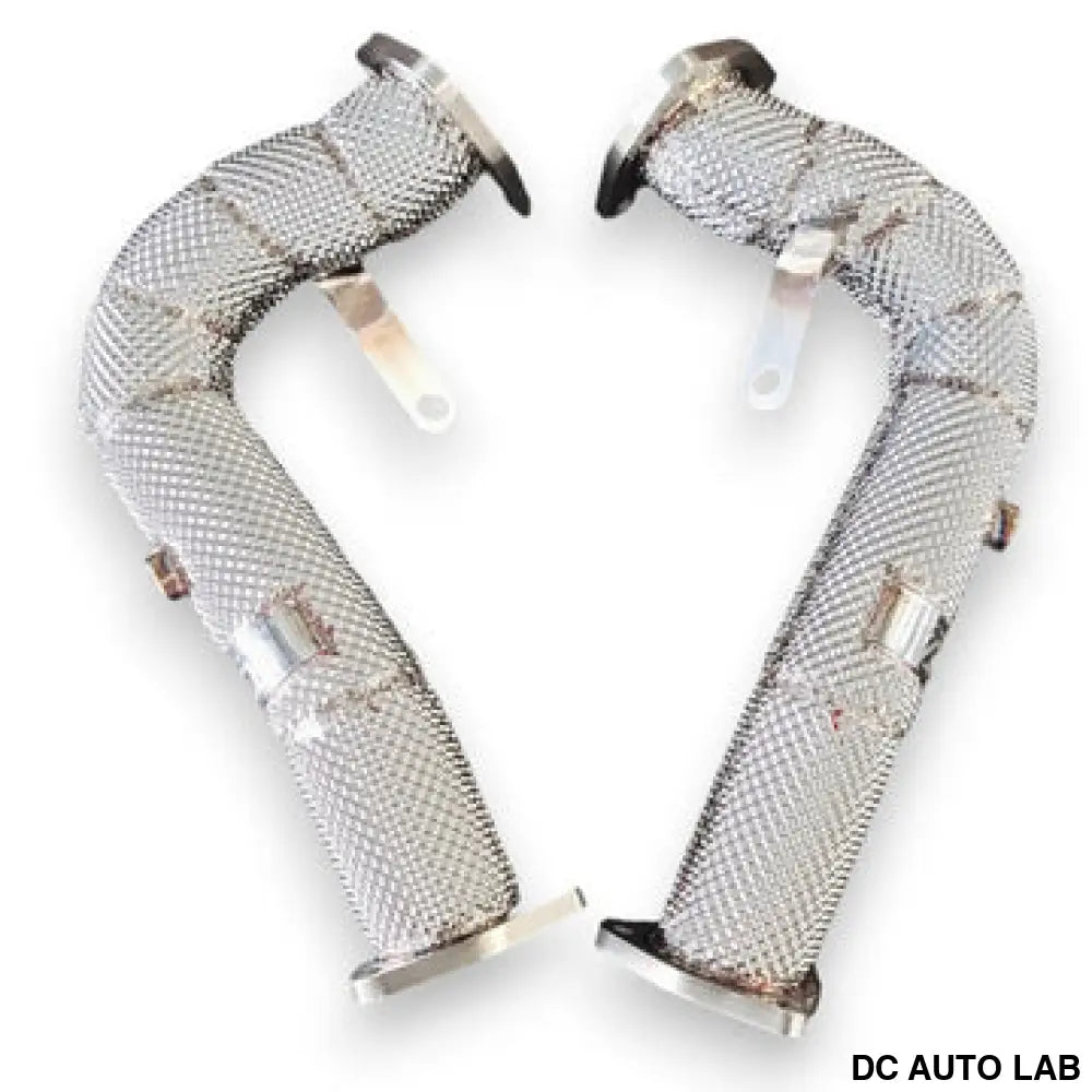 2012-2018 Audi A6/A7 Test Pipes | C7/C7.5 A6/A7 - Yes Heat Shield / Racing Downpipe (No Cat) - Auto Parts