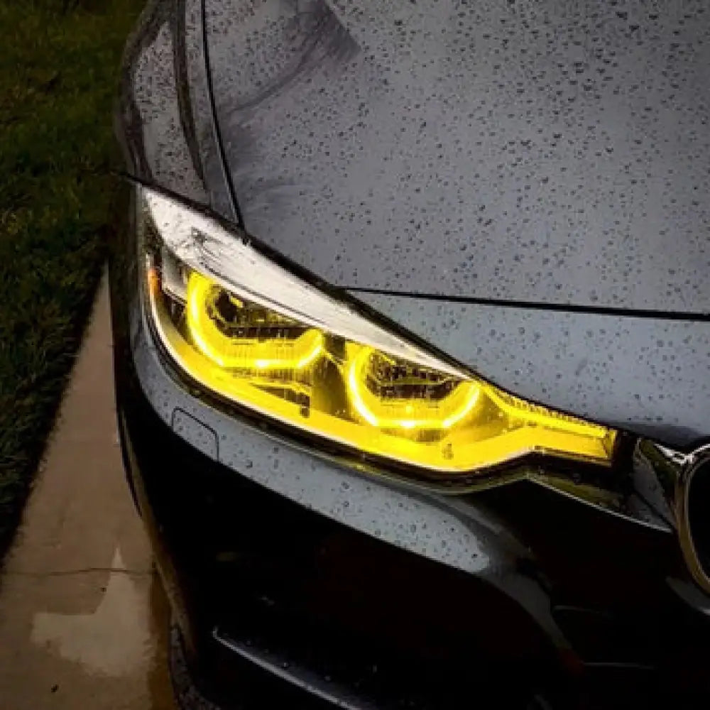 2012-2018 BMW 3-Series CSL Style Headlights Yellow DRL Modules | F30 - Auto Parts