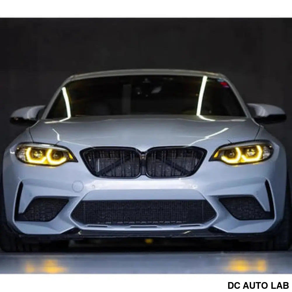 2014-2021 BMW M2/2-Series CSL Style Headlights Yellow DRL Modules | F87/F22/F23 - Auto Parts