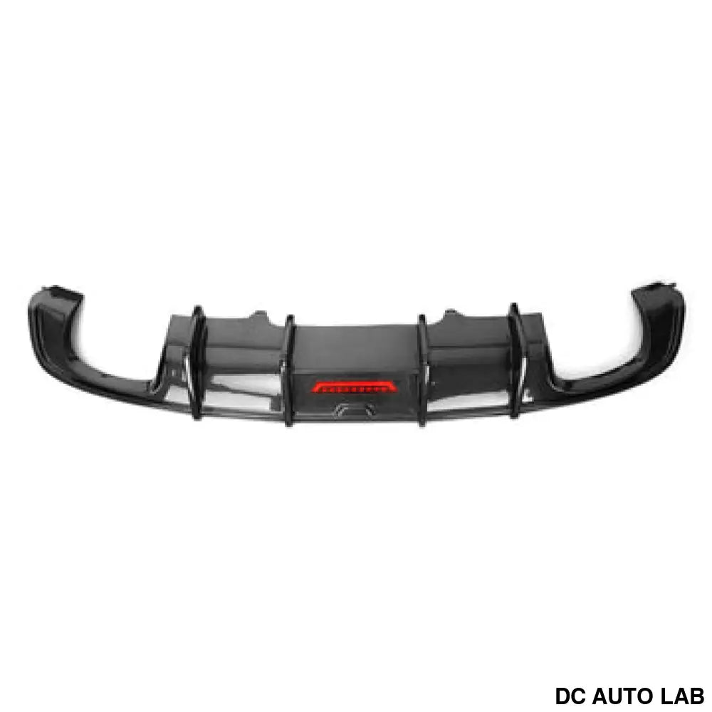 2017-2020 Audi A4/S4 Carbon Fiber Aggressive KB Style Diffuser with LED Brake Light | B9 A4/S4 - Auto Parts