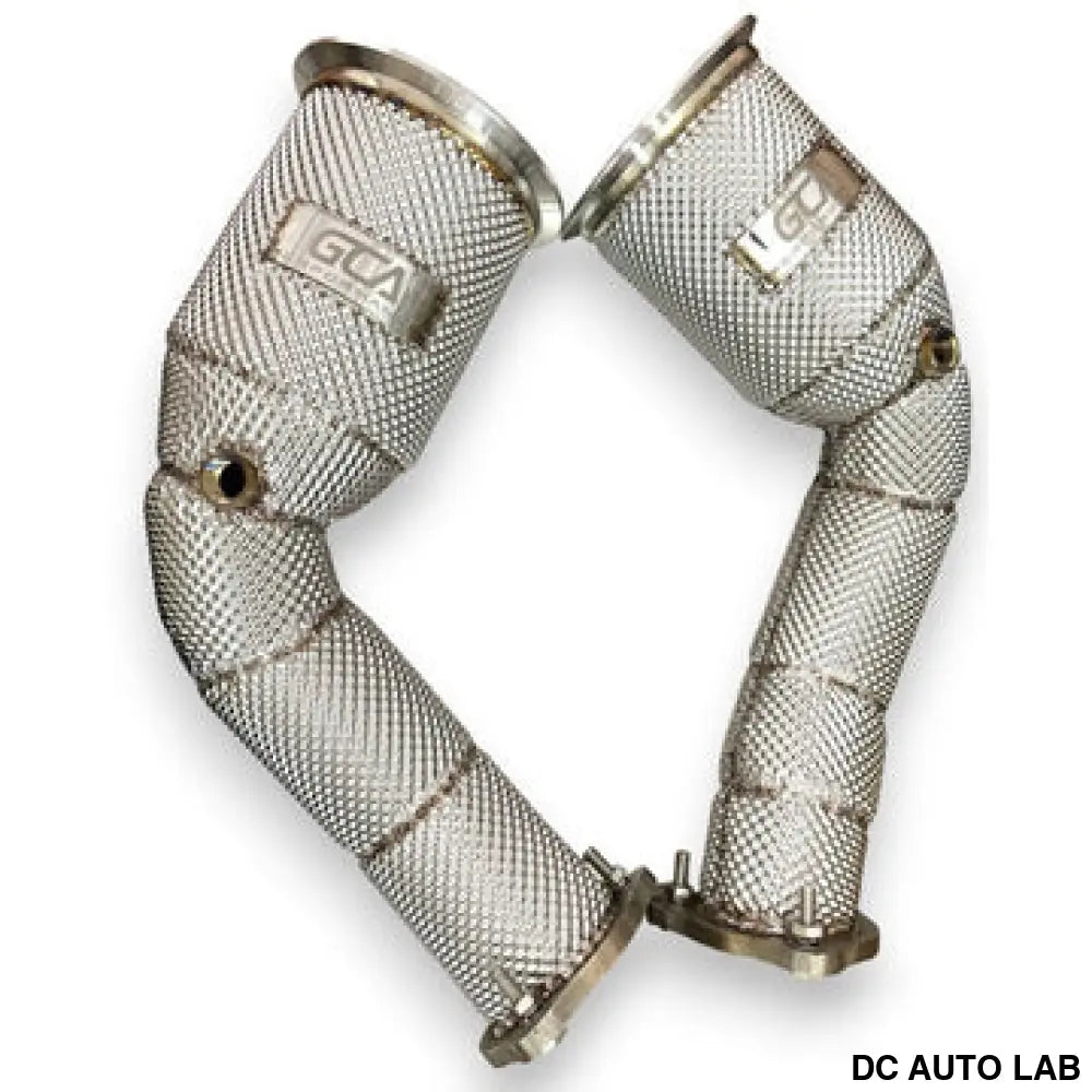 2018+ Audi RS4/RS5 Downpipes | B9/B9.5 RS4/RS5 - Yes Heat Shield / Racing Downpipe (No Cat) - Auto Parts