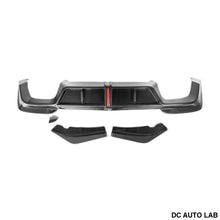 Load image into Gallery viewer, 2019-2021 BMW X3M Carbon Fiber 3 Piece Rear Diffuser with LED Brake Light | F97 - Auto Parts