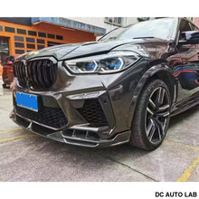 Load image into Gallery viewer, 2019-2023 BMW X5M Carbon Fiber LD Style Upper Front Bumper Splitters | F95 - Auto Parts
