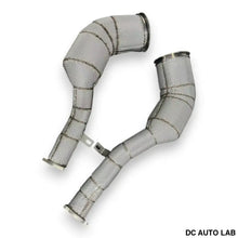 Load image into Gallery viewer, 2019+ Audi S6/S7 Downpipes | C8 S6/S7 - Yes Heat Shield / Racing Downpipe (No Cat) - Auto Parts