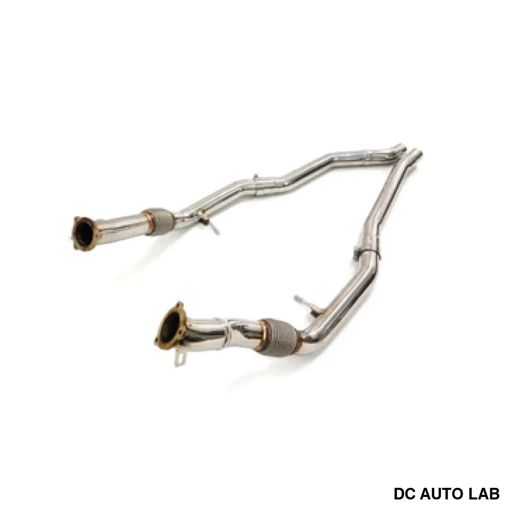 2019+ Audi SQ8/SQ7/RSQ8 Front Resonator Delete Pipes | SQ7/SQ8/RSQ8 - Auto Parts