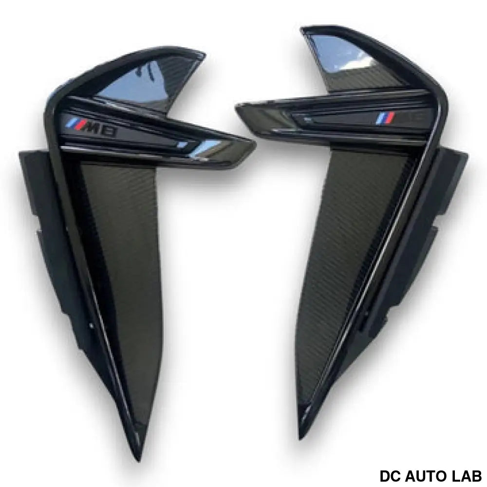 2019+ BMW M8 Carbon Fiber Side Vent Trim | F91/F92/F93 - Auto Parts