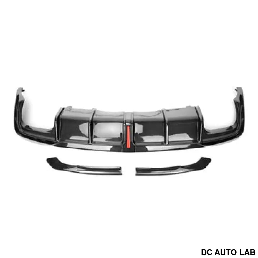 2020+ Audi S4 Carbon Fiber KB Style Rear Diffuser with LED Brake Light | B9.5 S4 - Auto Parts