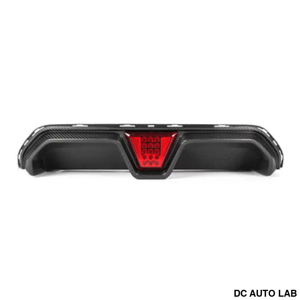 2021-2023 BMW M5 Carbon Fiber CS Style Rear Diffuser with LED Brake Light | F90 LCI - Auto Parts