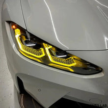 Load image into Gallery viewer, 2021-2024 BMW M3/M4/4-Series CSL Style Headlights Yellow DRL Modules | G80/G82/G83/G22/G23/G26 - Auto Parts