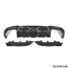 Load image into Gallery viewer, 2021+ BMW 4-Series Carbon Fiber S Style 3 Piece Rear Diffuser | G22/G23 - Auto Parts