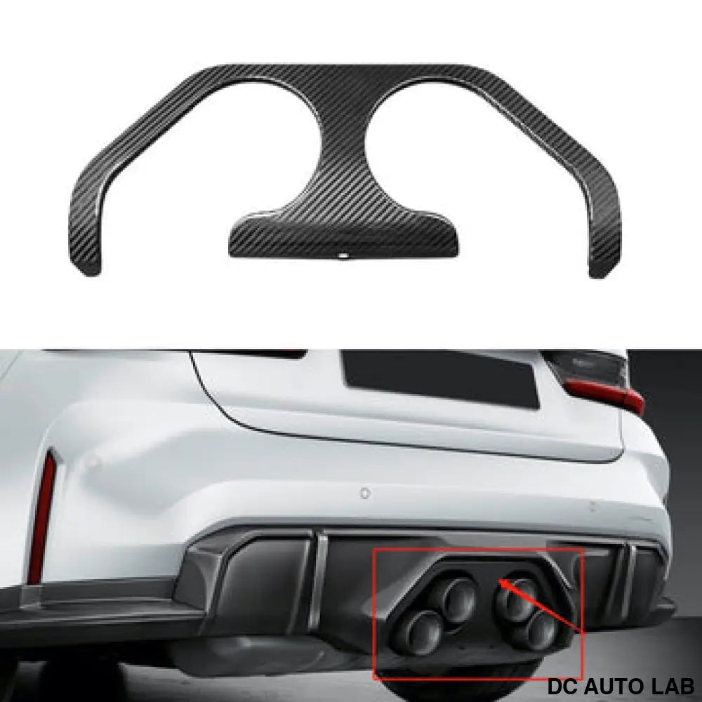 2021+ BMW M3/M4 Carbon Fiber M Performance Style Diffuser Trim | G80/G82/G83 - Auto Parts