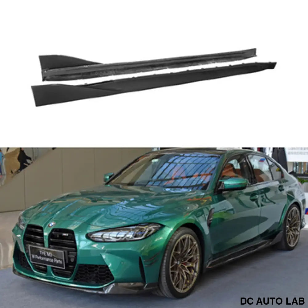 2021+ BMW M3/M4 Carbon Fiber M Performance Style Side Skirts | G80/G82/G83 - Auto Parts
