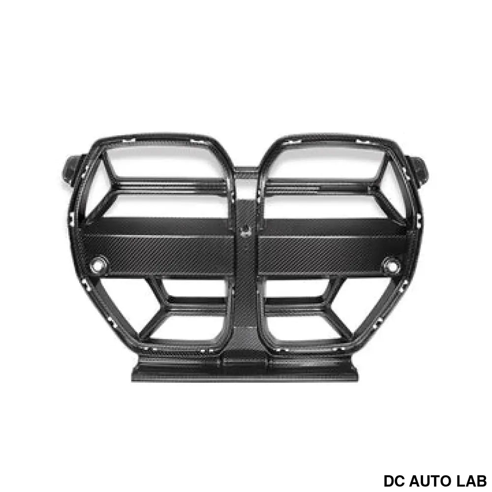 2021+ BMW M3/M4 CSL Style Carbon Fiber Kidney Grilles | G80/G82/G83 - Auto Parts