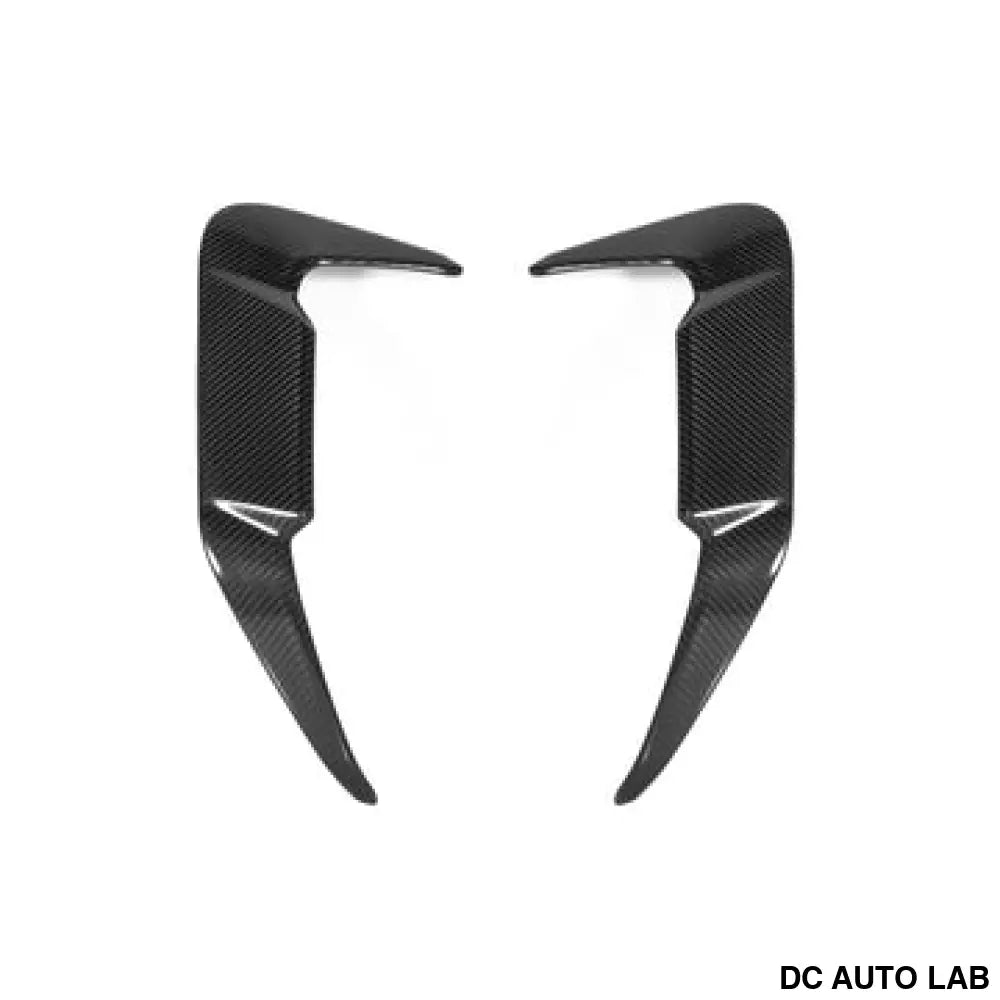 2024+ BMW X5M Carbon Fiber Rear Bumper Canards | F95 LCI - Auto Parts