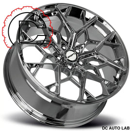 Piston Chrome - Automotive Wheel
