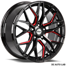 Load image into Gallery viewer, Spring Gloss Black Candy Red Milled - Automotive Wheel